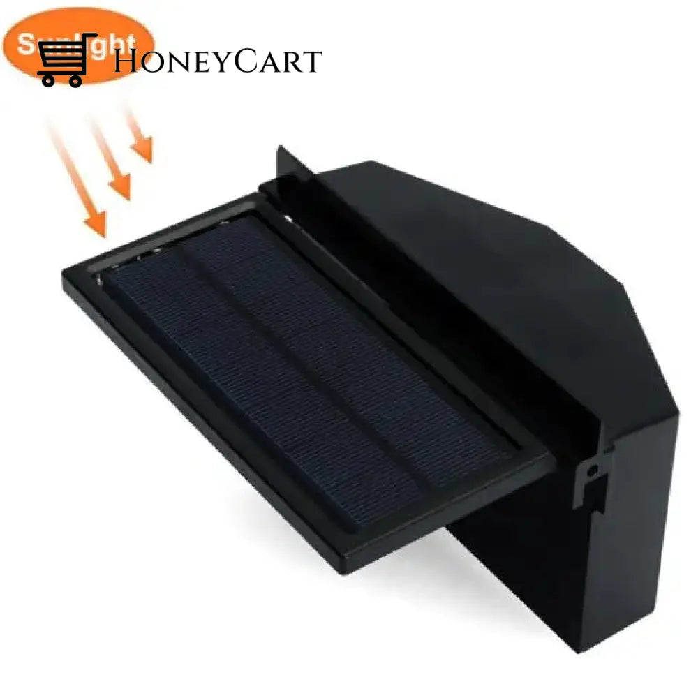 Solar Car Cooling Fan Powered Window Cooler For Interior Ventilation
