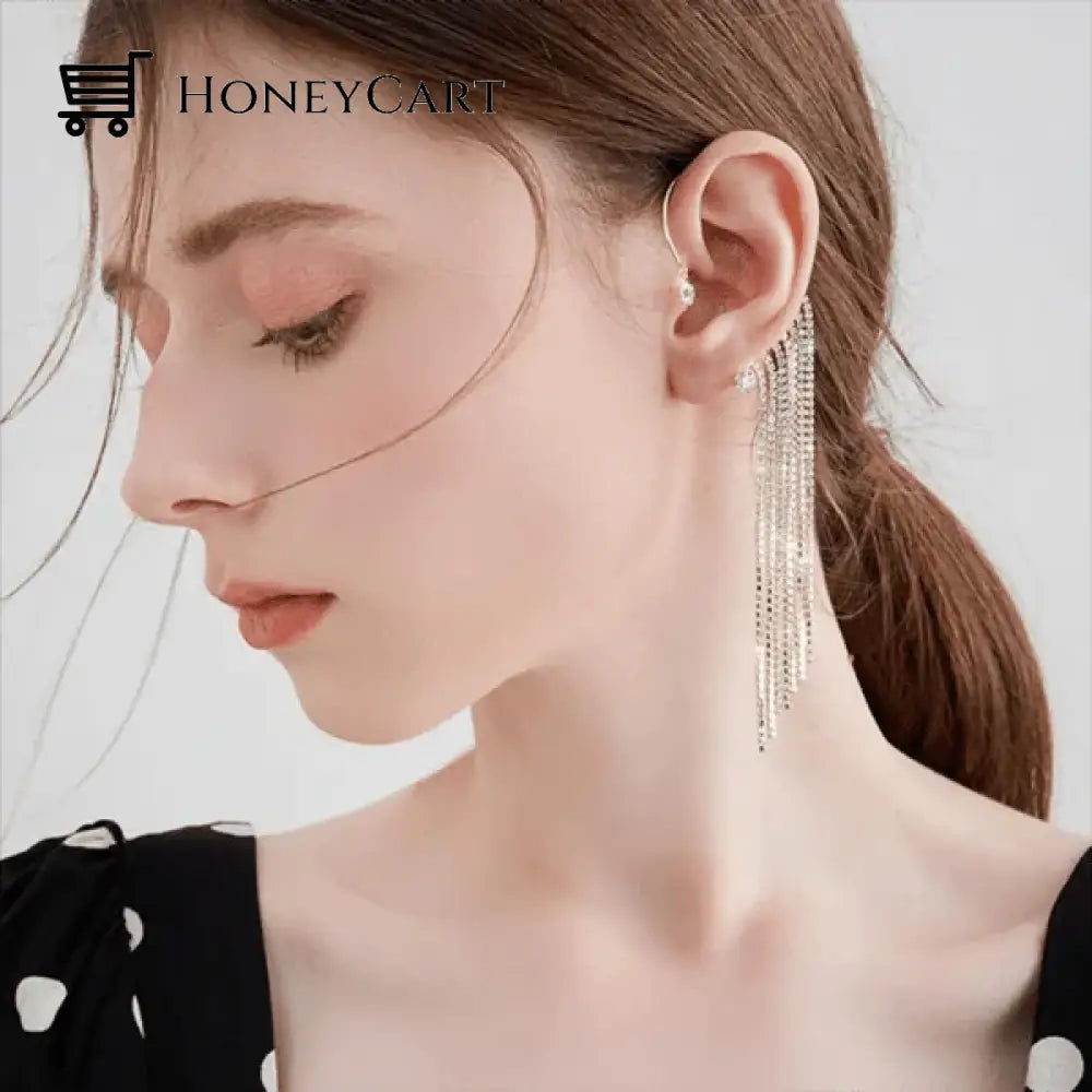 Sparkling Diamond Hanging Earings Tool