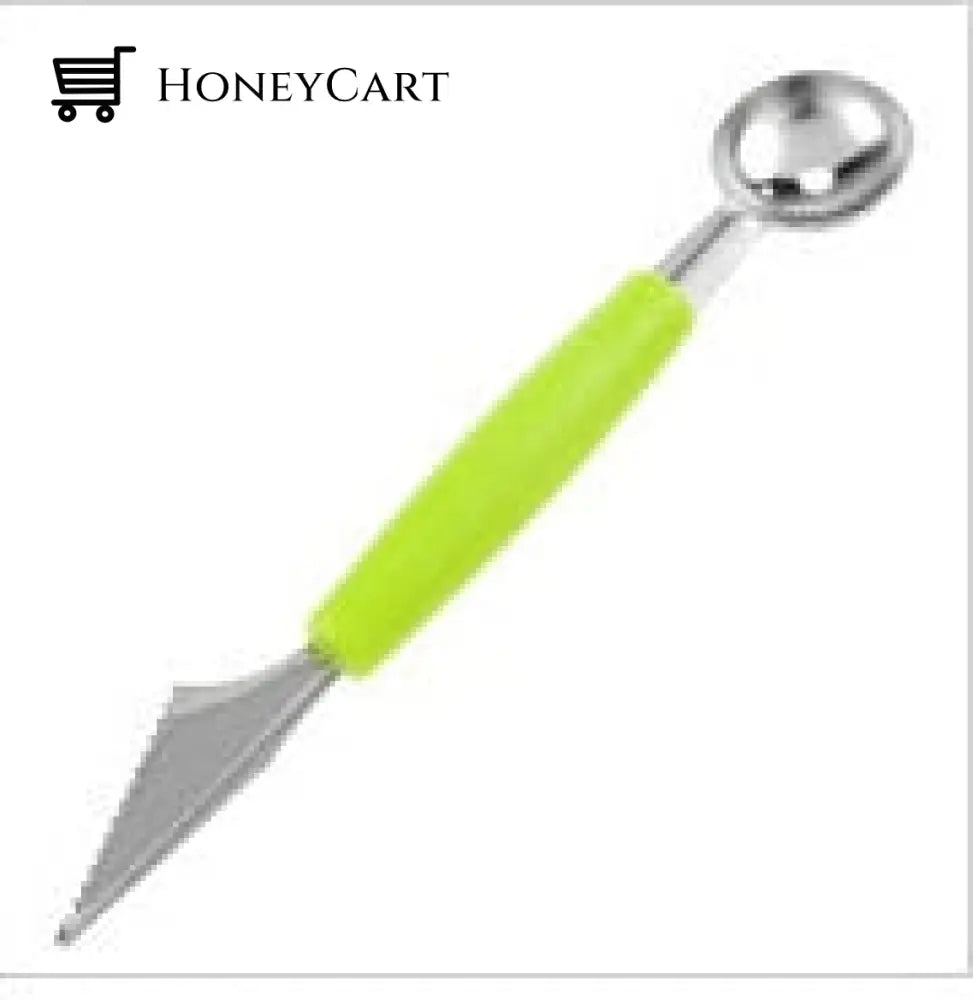 Stainless Steel Dual-Purpose Fruit Digging Green