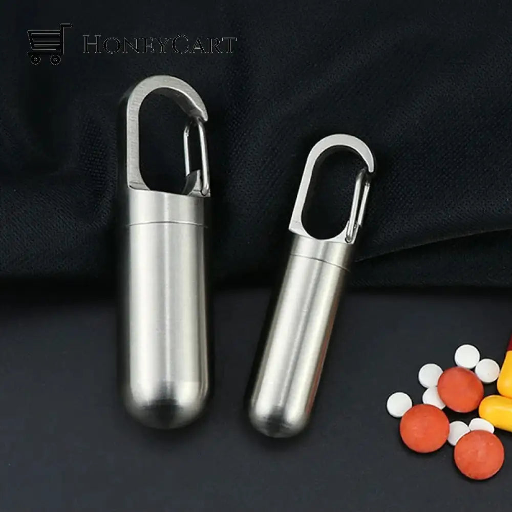 Stainless Steel Pill Box S+L