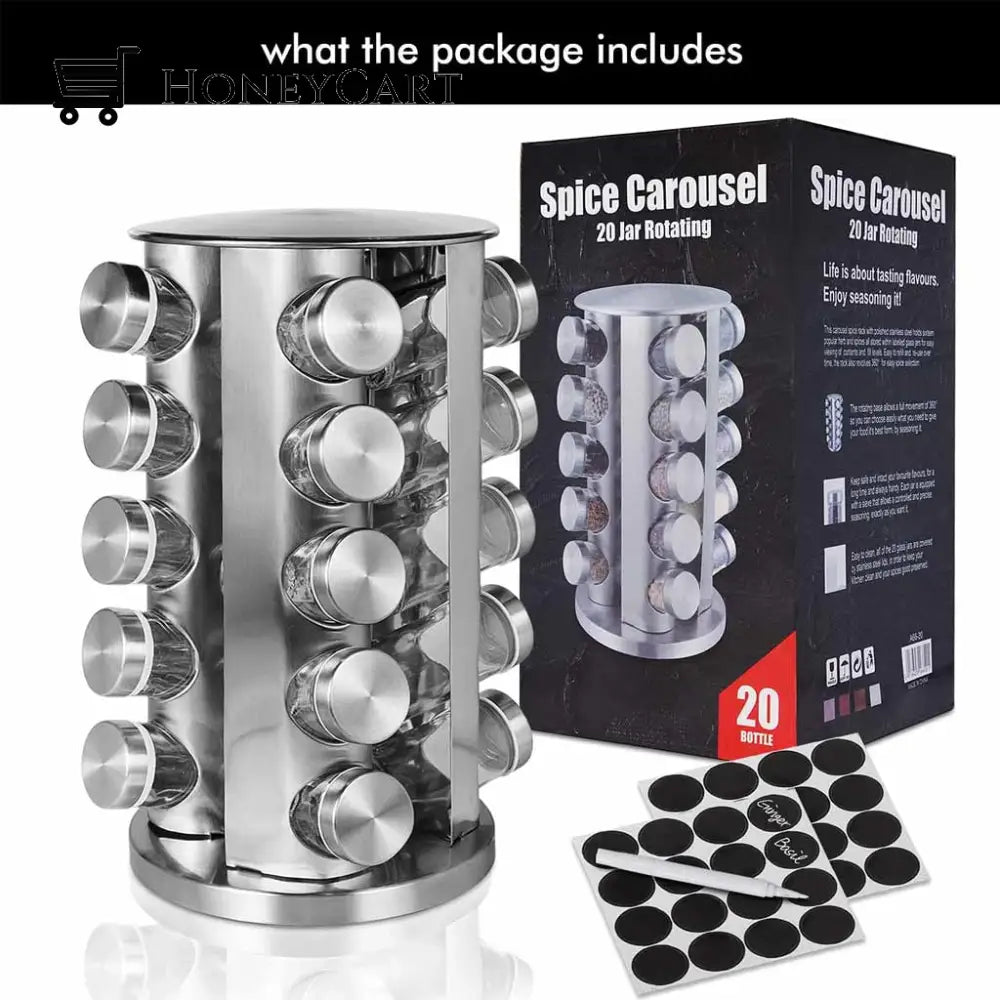 Stainless Steel Spice Rack Organizer