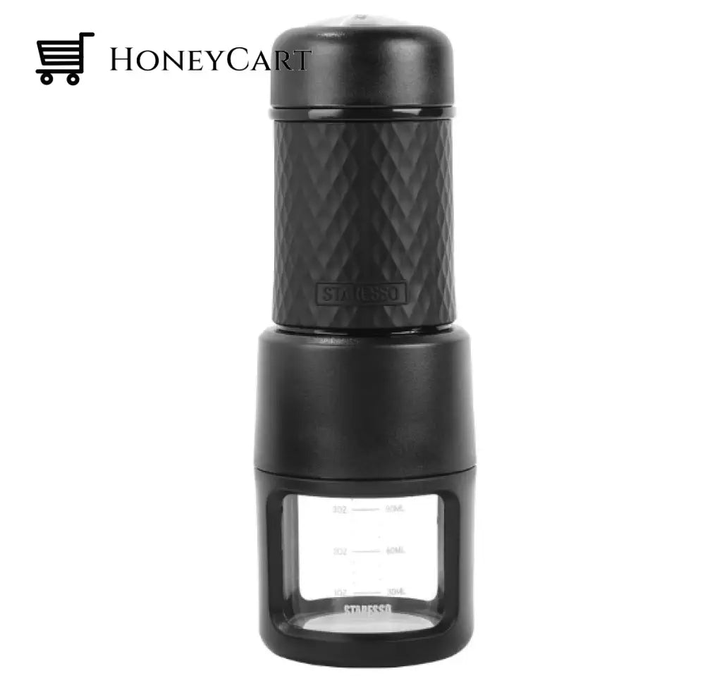 Staresso Portable Espresso Maker Machine For Traveling Picnic Camping & Hiking Version 2021 Black