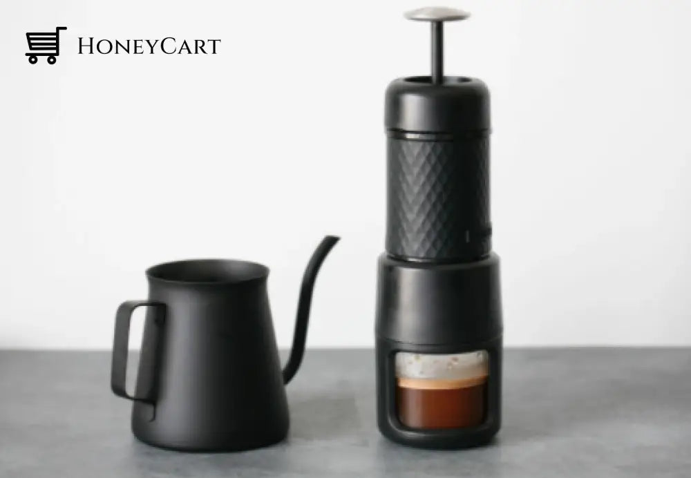 Staresso Portable Espresso Maker Machine For Traveling Picnic Camping & Hiking Version 2021 Black