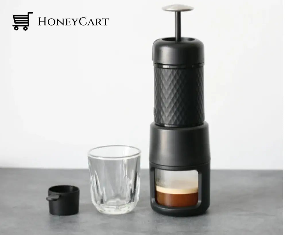 Staresso Portable Espresso Maker Machine For Traveling Picnic Camping & Hiking Version 2021 Black