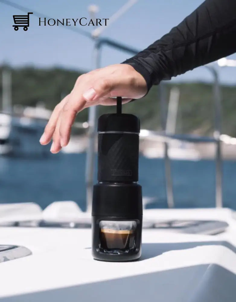 Staresso Portable Espresso Maker Machine For Traveling Picnic Camping & Hiking Version 2021 Black