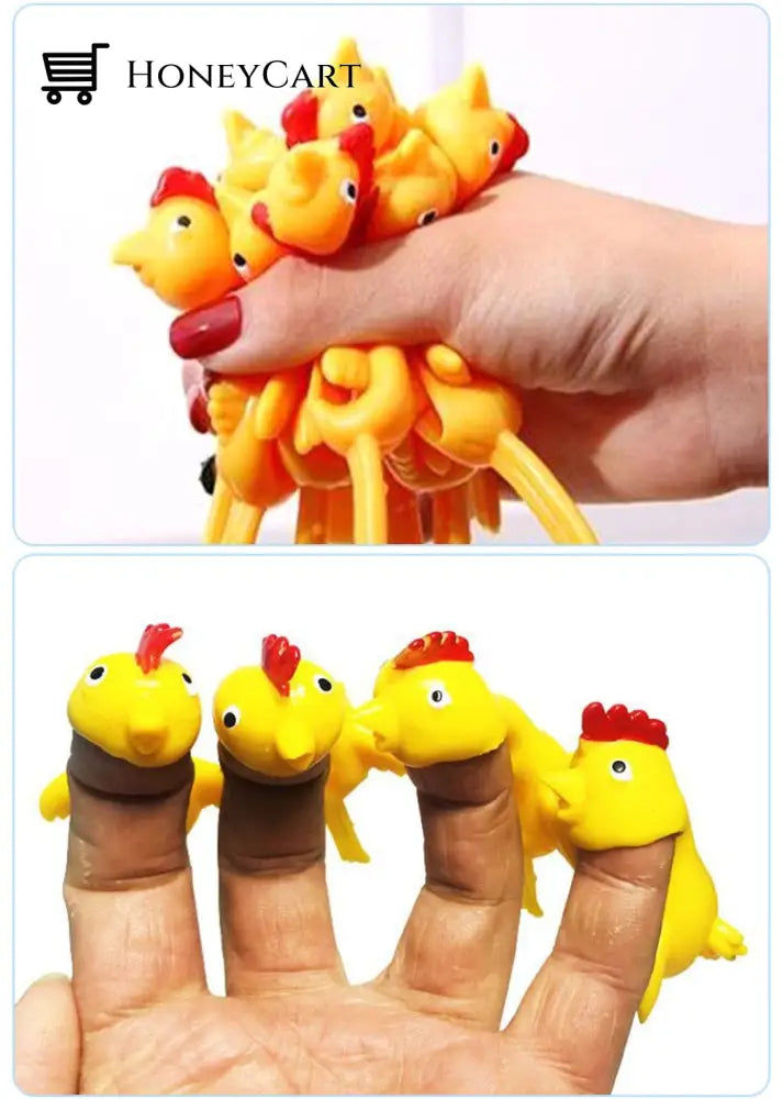Sticky Flying Turkey Finger Birds Toys