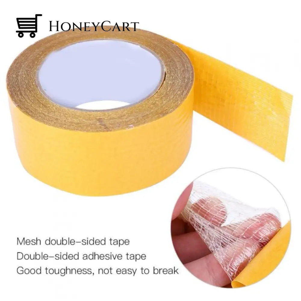 Strong Adhesive Double-Sided Fiberglass Mesh Tape