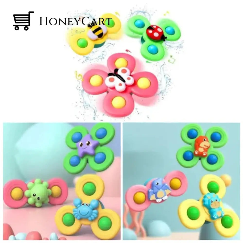 Suction Cup Spinner Toys A Set (9 Pcs Dinosaurs+Insects+Ocean Save 25% Off) Tool