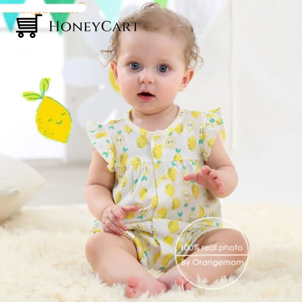 Summer Baby Rompers Short Sleeve Clothing Boluo / 6M & Toddler