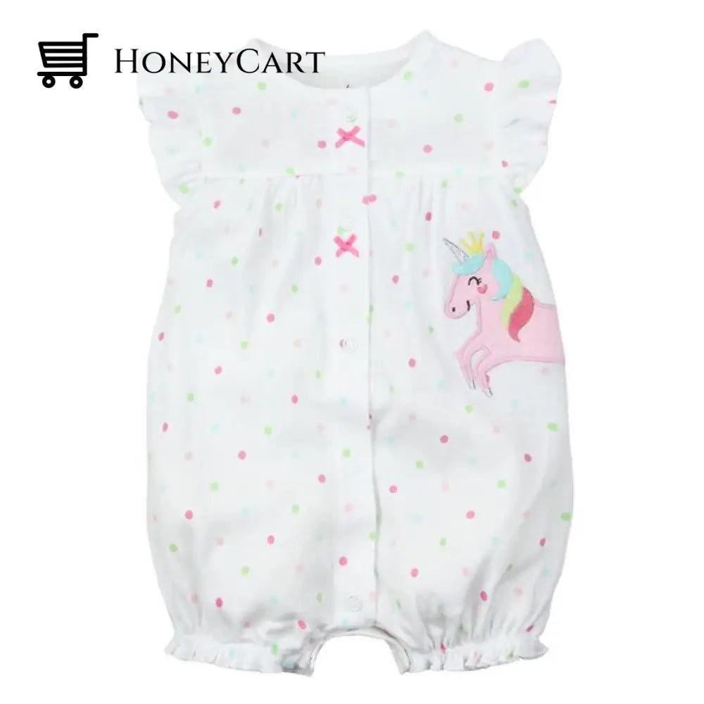 Summer Baby Rompers Short Sleeve Clothing Dujiaoshou / 6M & Toddler