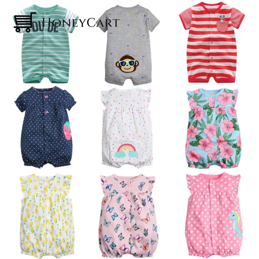 Summer Baby Rompers Short Sleeve Clothing & Toddler