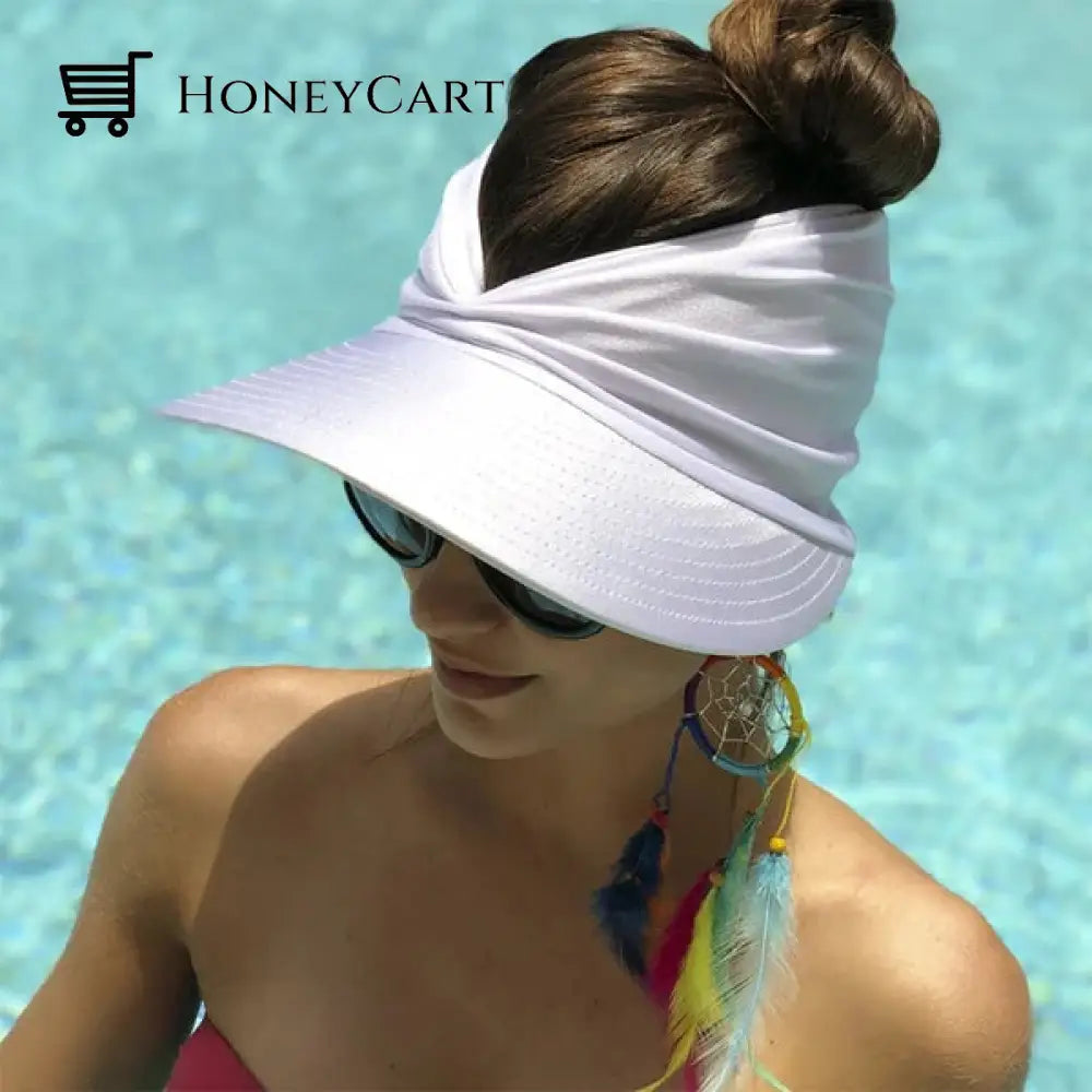 Summer Hot Sale 49% Off Womens Anti-Ultraviolet Elastic Top Hat Womens Sun Hat