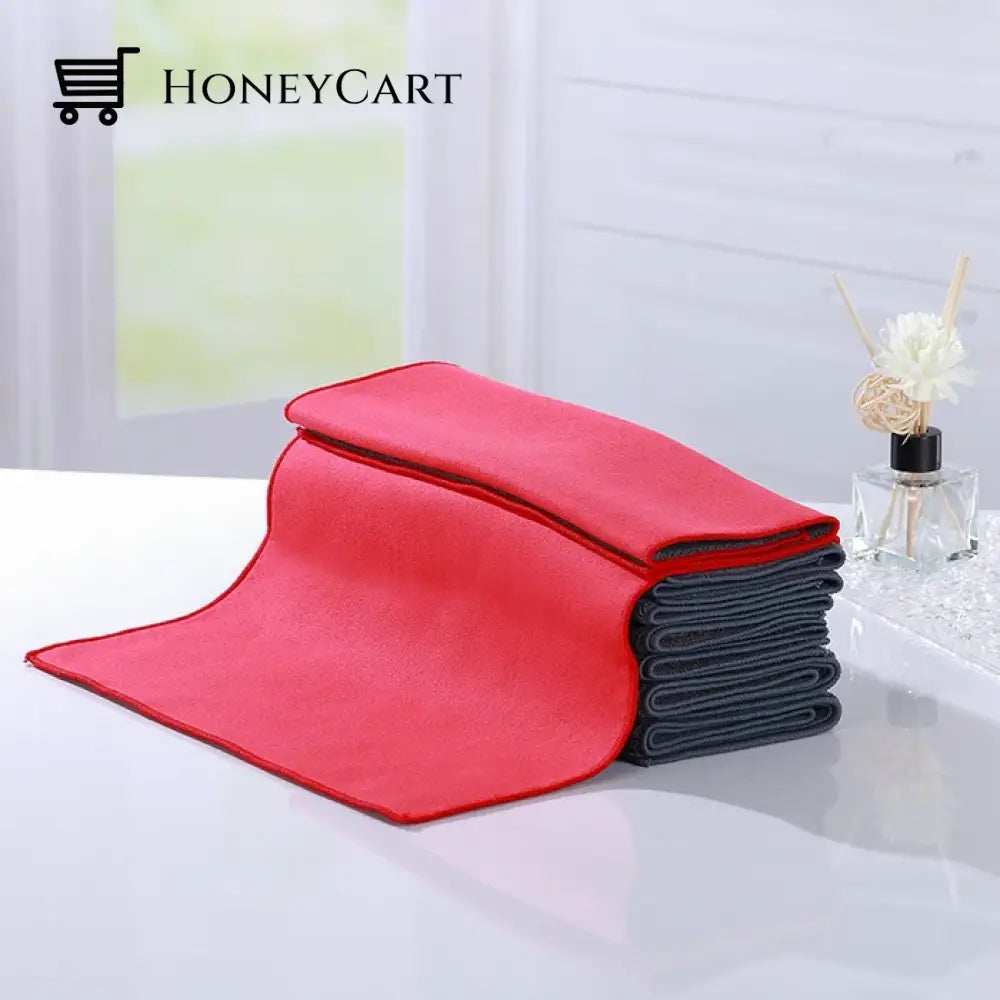 Super Absorbent Car Drying Towel 2Pcs Red / S30*40Cm Tool