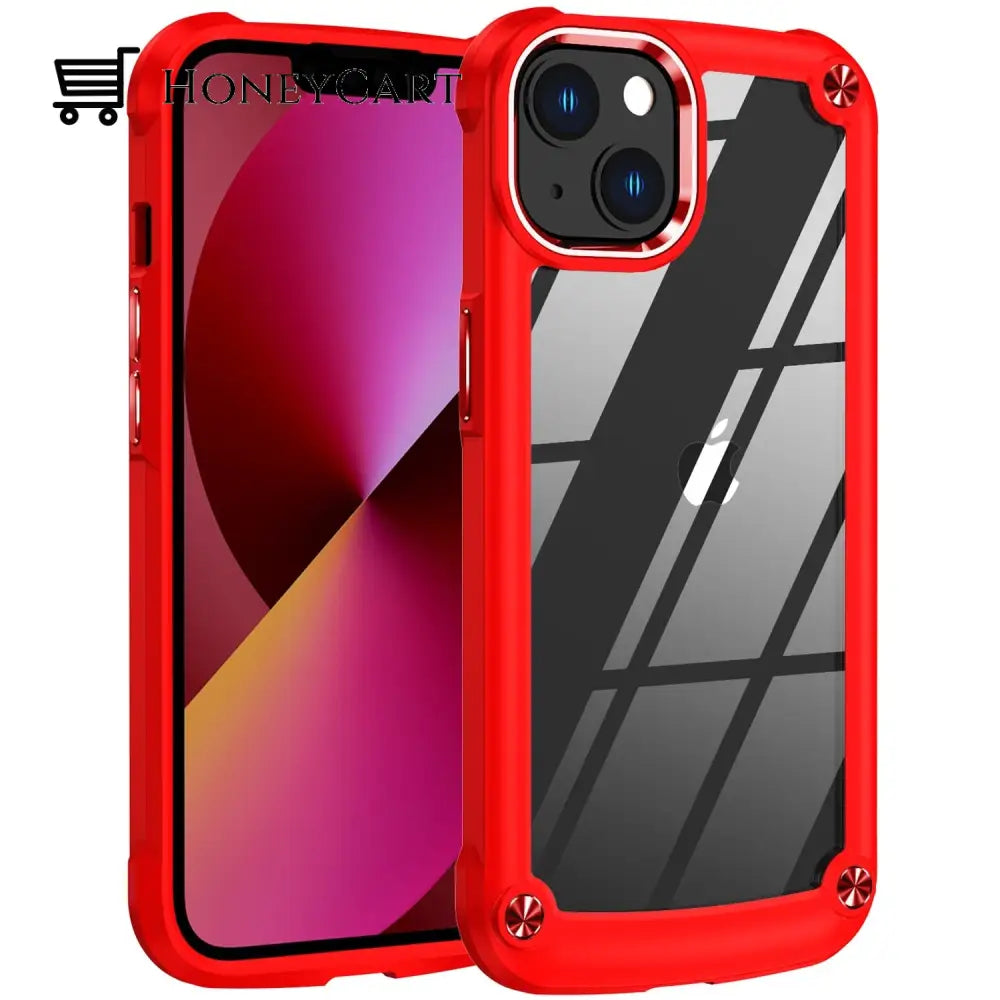 Super Strong Anti-Fall Iphone Case Chinese Red / For 14 Promax