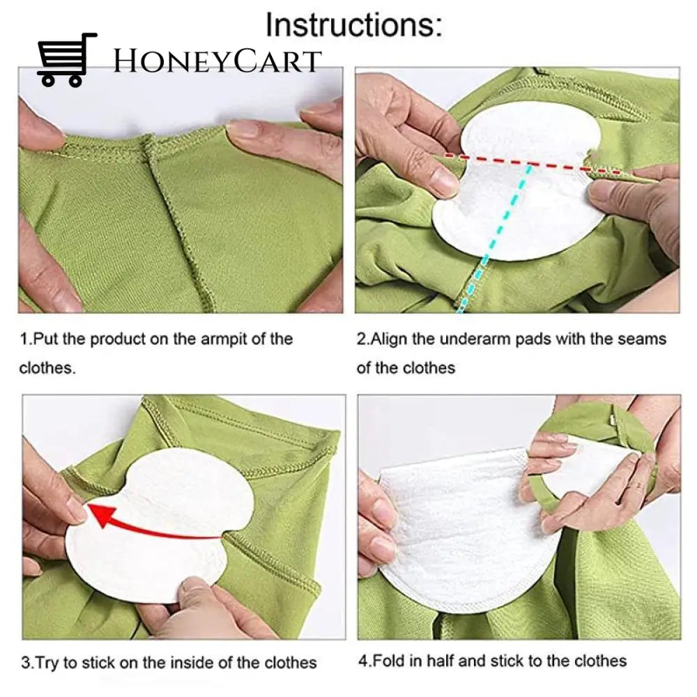 Sweat Absorbent Underarm Pads (20 Packs)