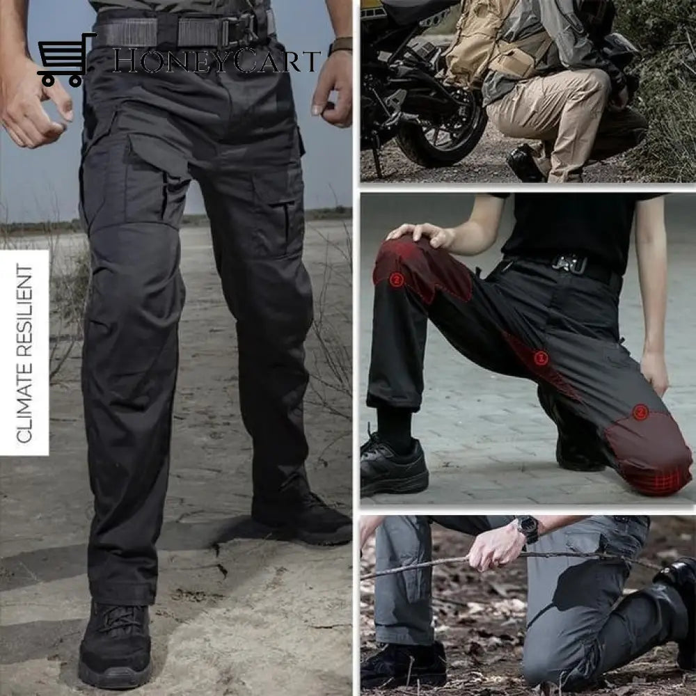 Tactical Waterproof Pants Black / S (30-32 Waist)