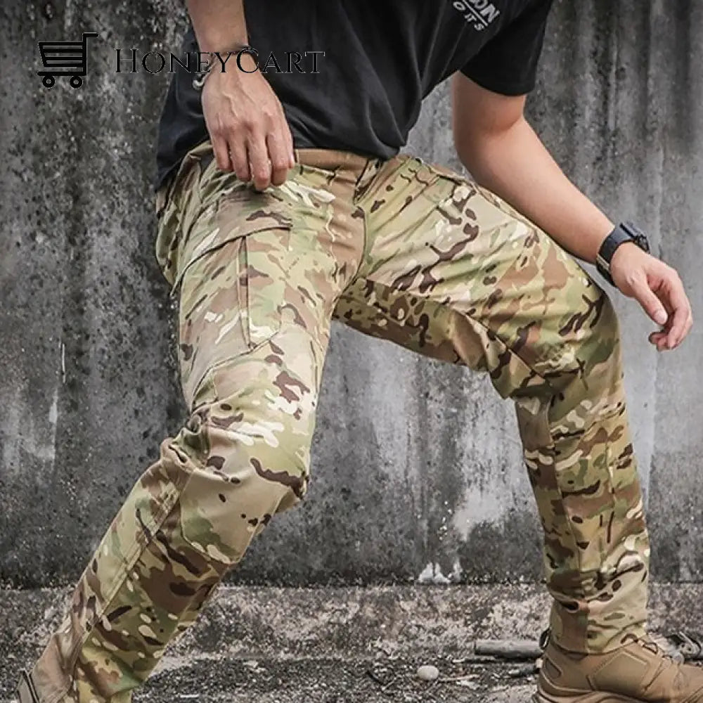 Tactical Waterproof Pants Camo / S (30-32 Waist)