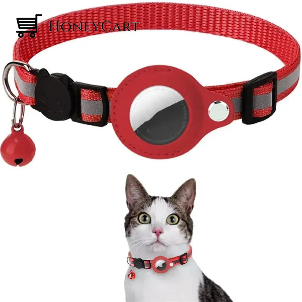 The Airtag Collar Red Tool