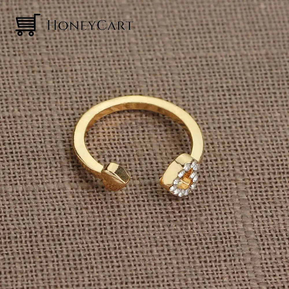 The Love Between A Grandmother And Granddaughter Is Forever Ring Gold