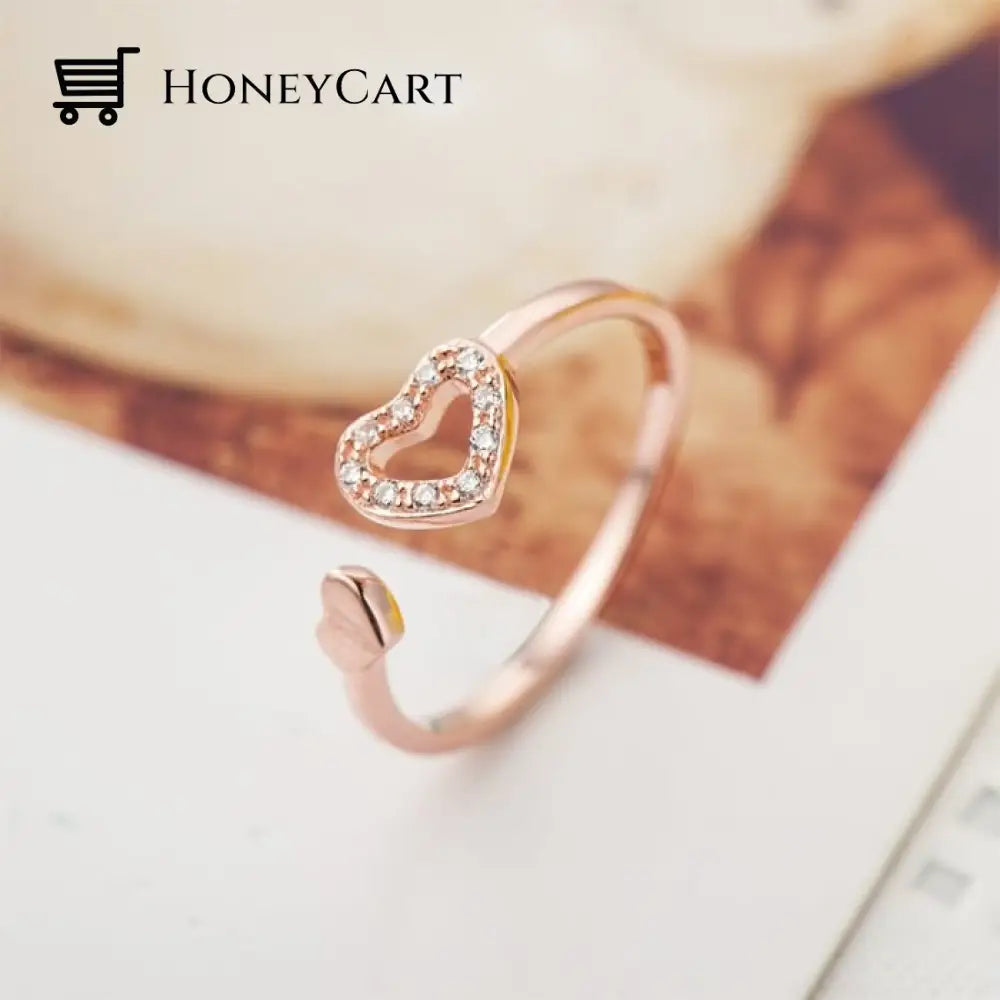 The Love Between A Grandmother And Granddaughter Is Forever Ring Rose Gold