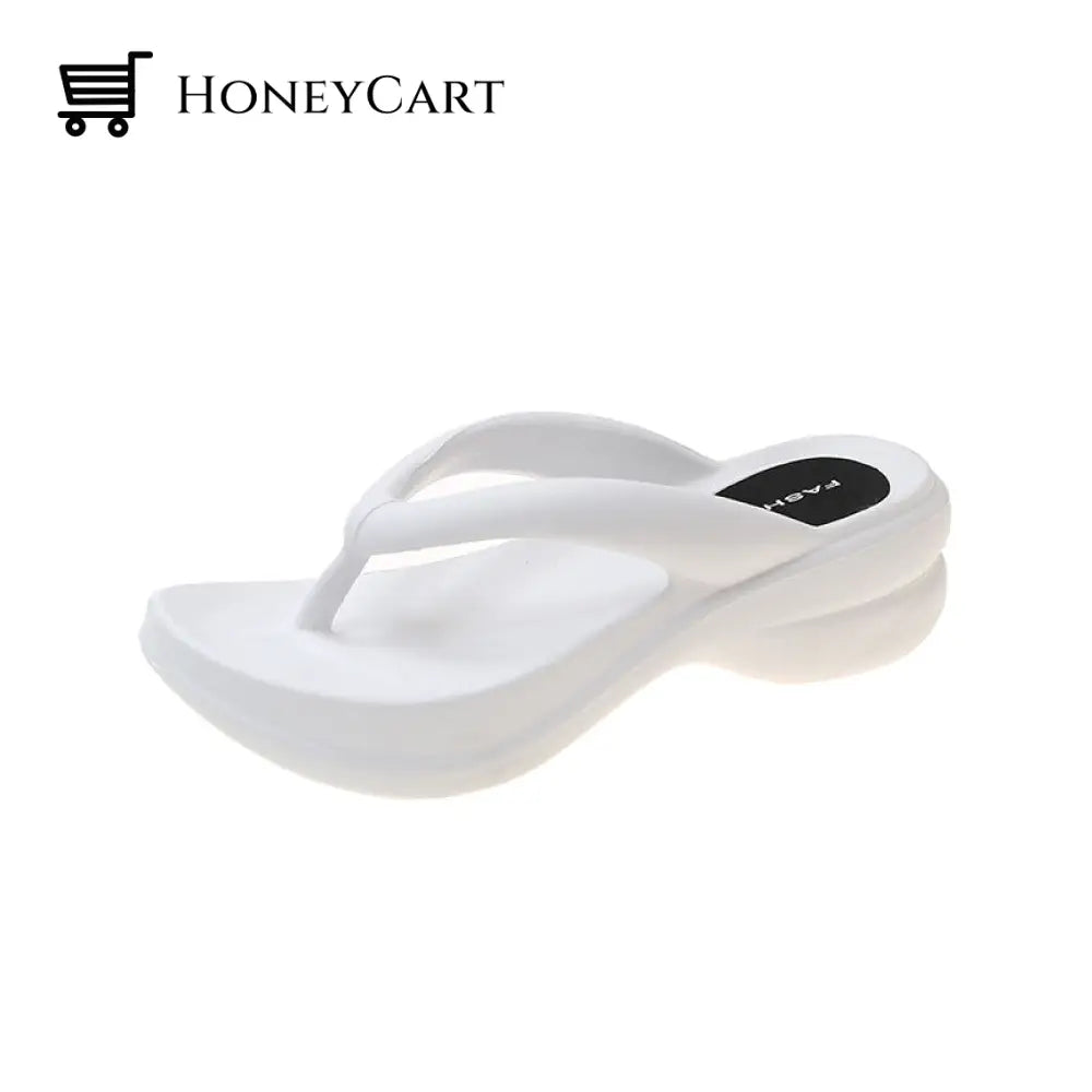 Thick Bottom Wedge Flip-Flops