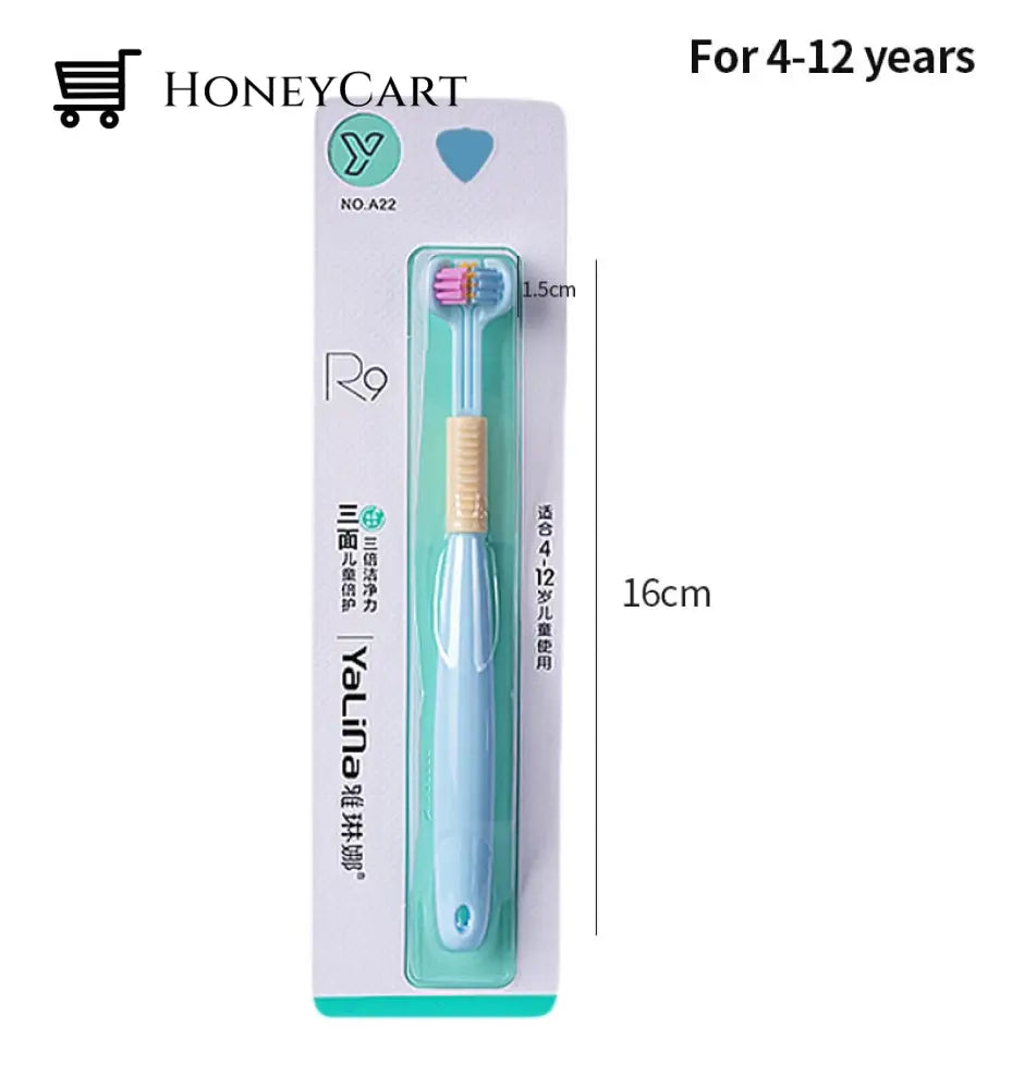 Three Sided Soft Hair Tooth Toothbrush Ultra Fine Bristle Adult Oral Care Safety Teeth Brush Health