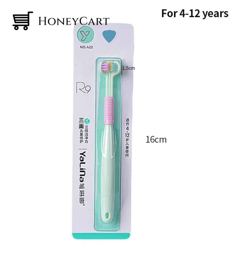 Three Sided Soft Hair Tooth Toothbrush Ultra Fine Bristle Adult Oral Care Safety Teeth Brush Health