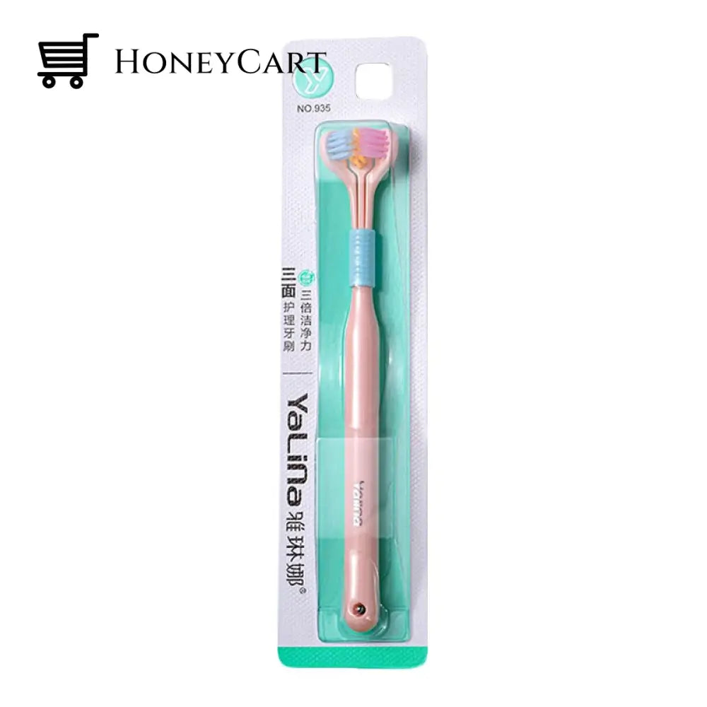 Three Sided Soft Hair Tooth Toothbrush Ultra Fine Bristle Adult Oral Care Safety Teeth Brush Health
