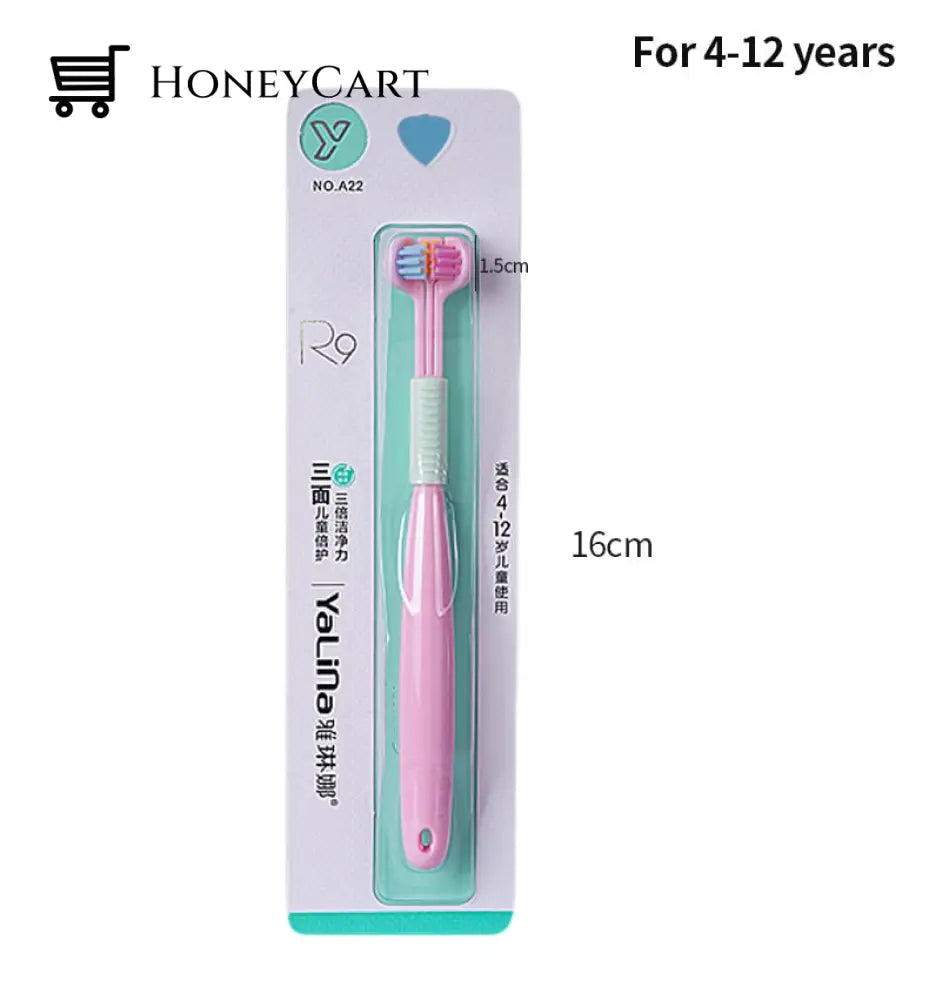 Three Sided Soft Hair Tooth Toothbrush Ultra Fine Bristle Adult Oral Care Safety Teeth Brush Health