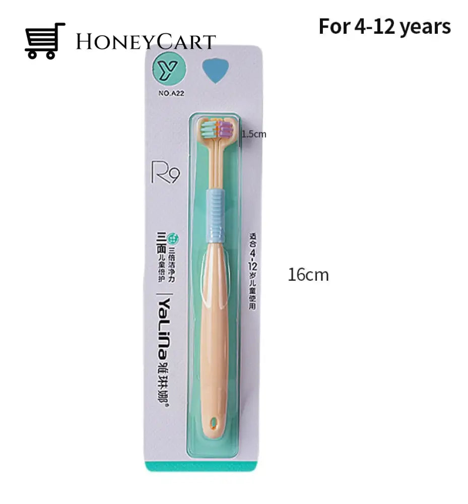 Three Sided Soft Hair Tooth Toothbrush Ultra Fine Bristle Adult Oral Care Safety Teeth Brush Health