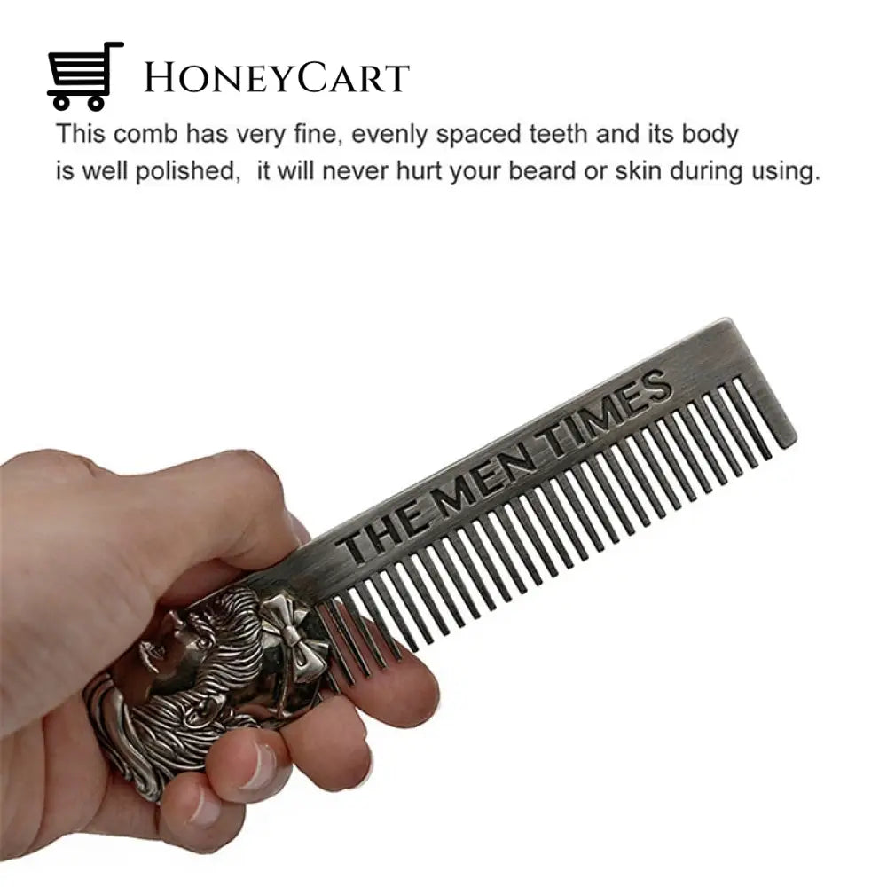 Tmt Gentleman Barber Styling Stainless Steel Comb Hair Combs