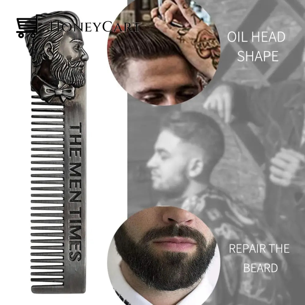 Tmt Gentleman Barber Styling Stainless Steel Comb Hair Combs