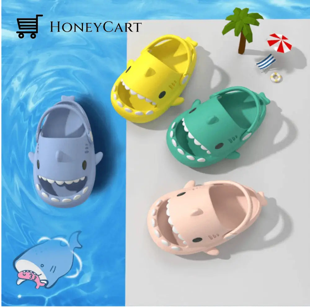 Toddlers Cloudy Shark Slide (Sports Mode)