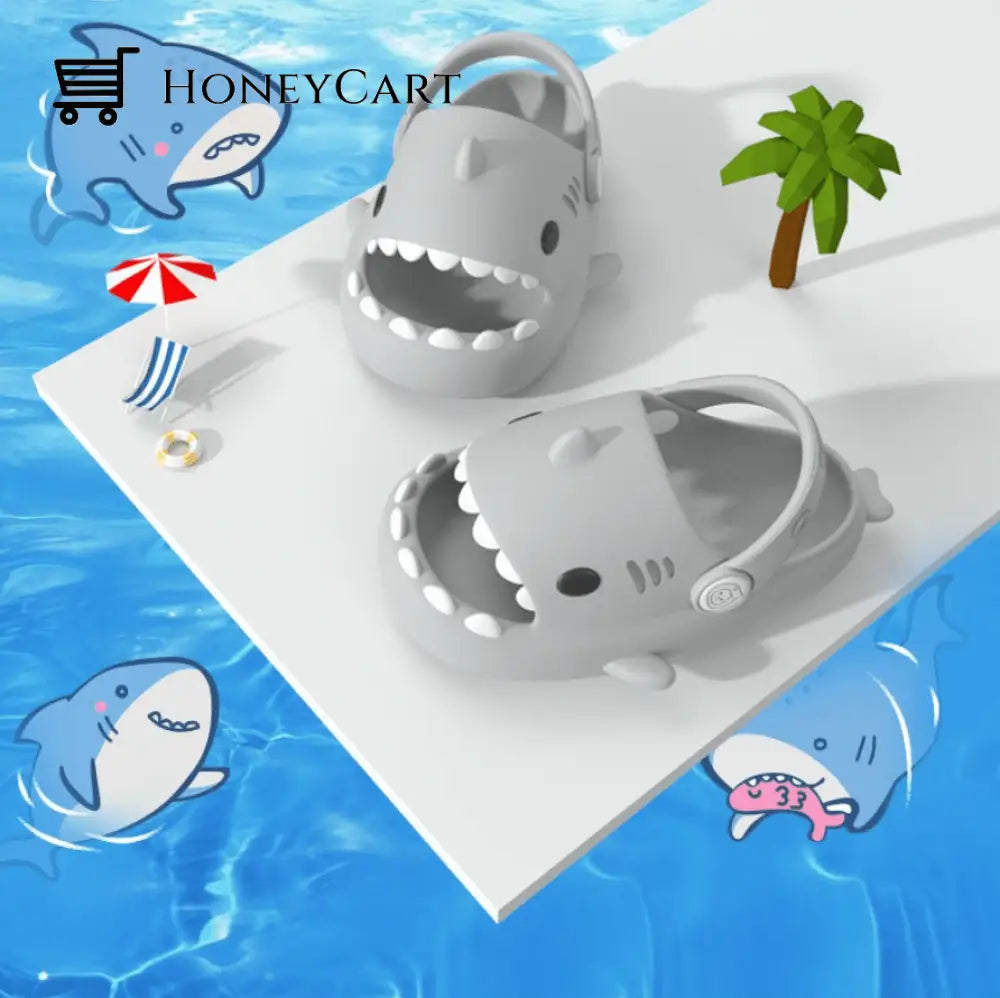 Toddlers Cloudy Shark Slide (Sports Mode)