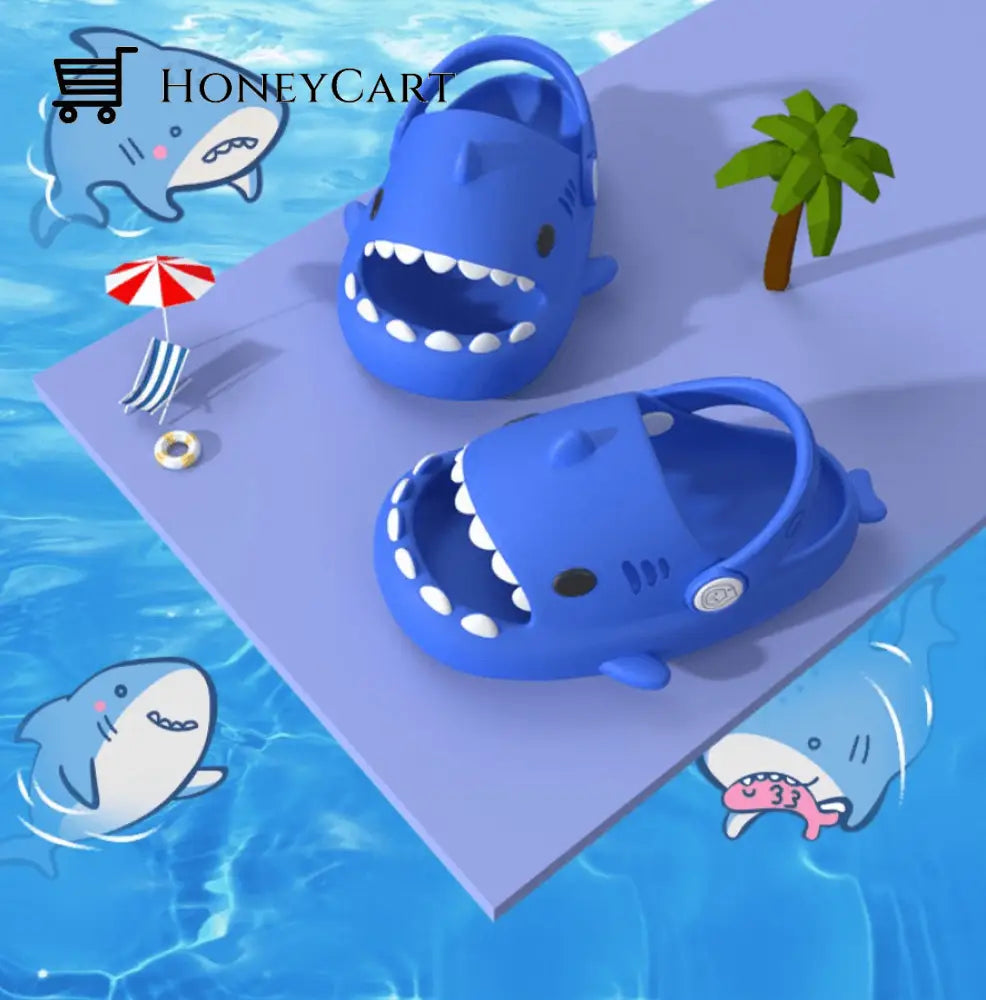 Toddlers Cloudy Shark Slide (Sports Mode)