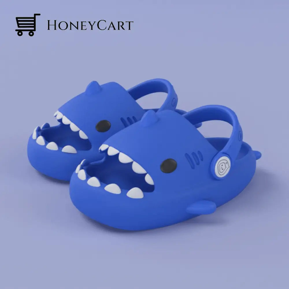 Toddlers Cloudy Shark Slide (Sports Mode) Dark Blue / Toddler Uk 5 | Us 5.5 Eu 21