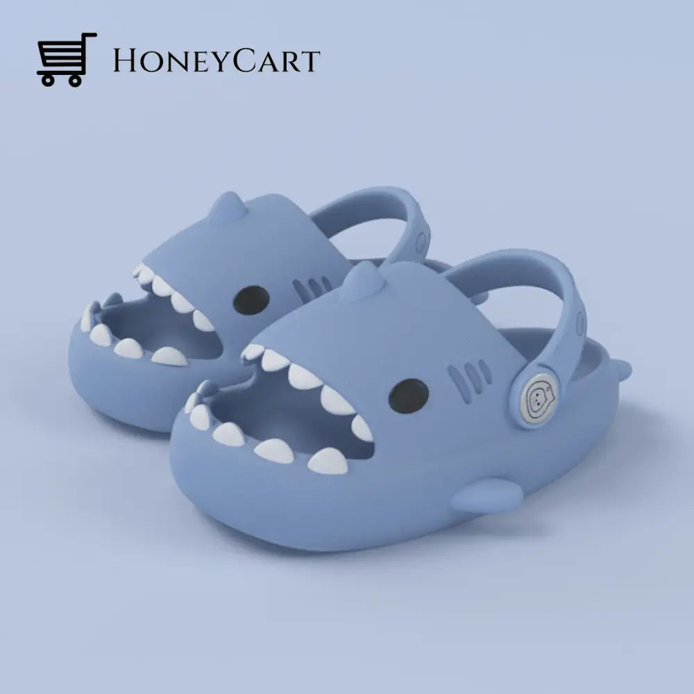 Toddlers Cloudy Shark Slide (Sports Mode) Light Blue / Toddler Uk 5 | Us 5.5 Eu 21