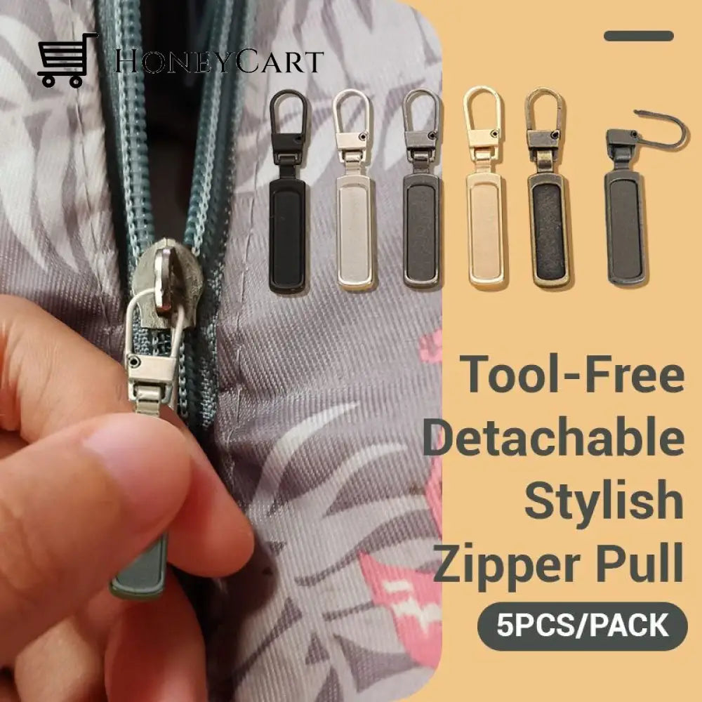 Tool-Free Detachable Stylish Zipper Pull