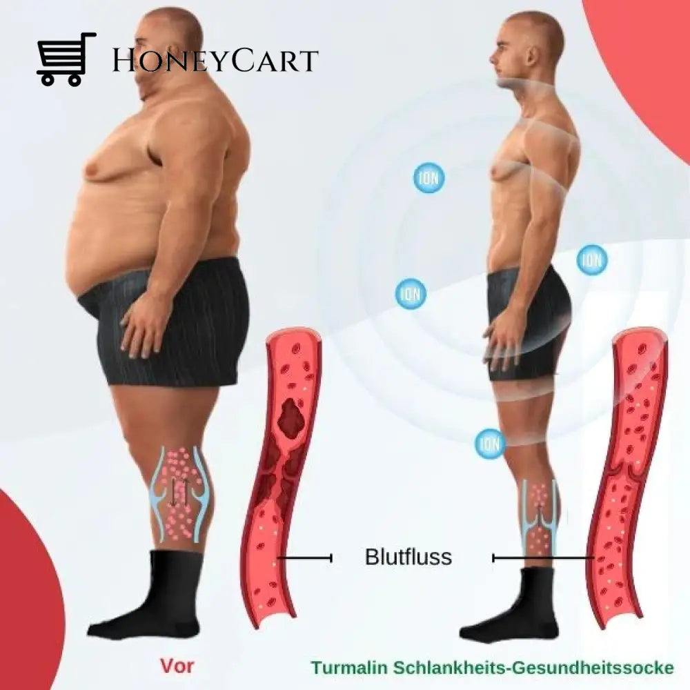 Tourmaline Thermal Circulation Self-Heating Shaping Socks