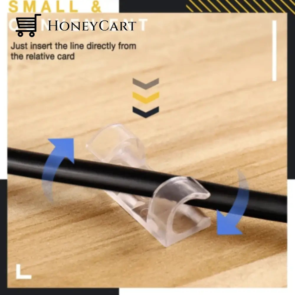 Transparent Finisher Wire Clamp Cable Clips