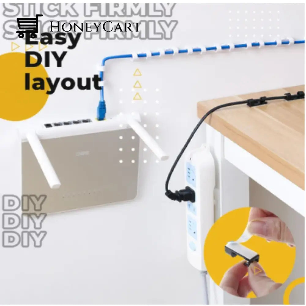 Transparent Finisher Wire Clamp Cable Clips