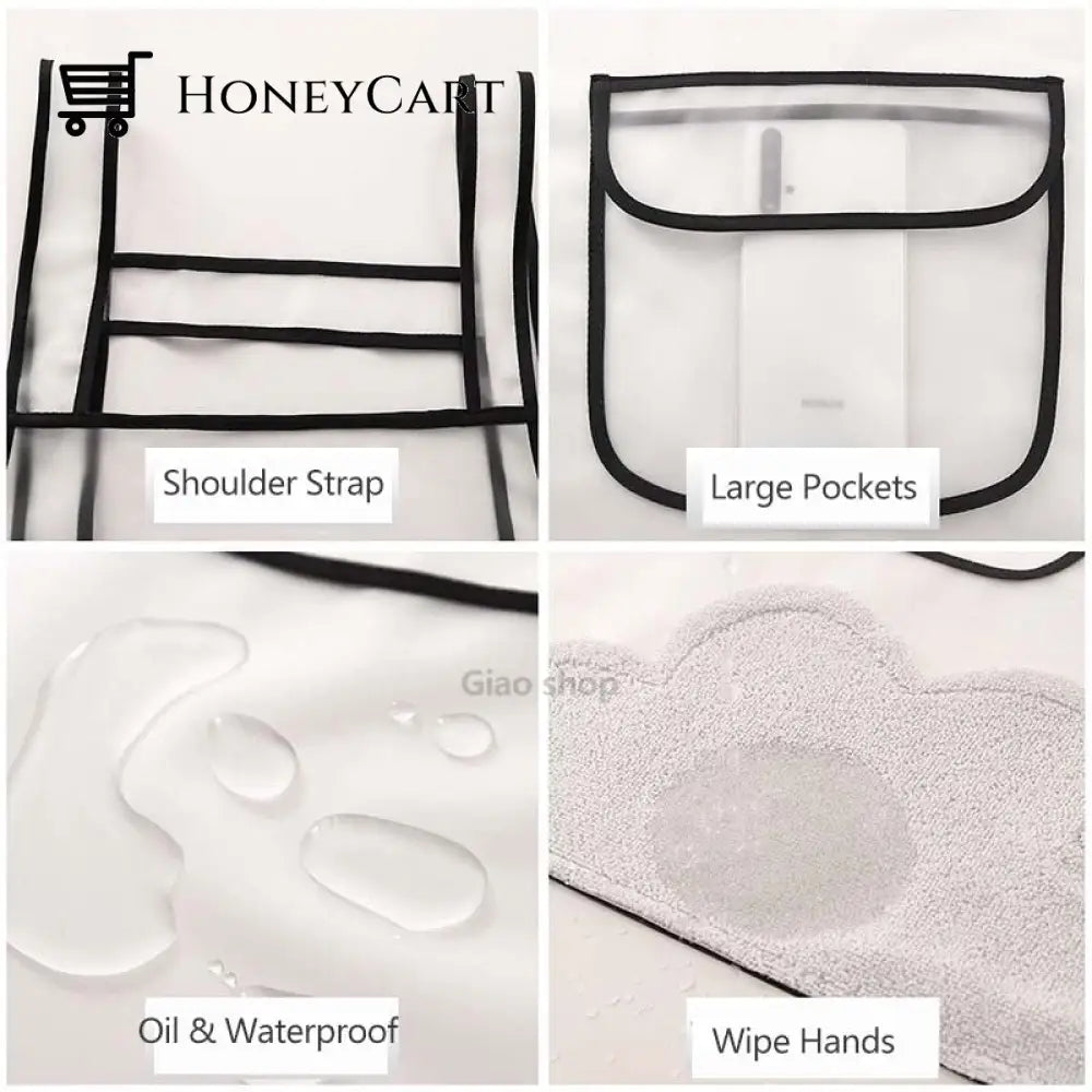 Transparent Waterproof Kitchen Apron