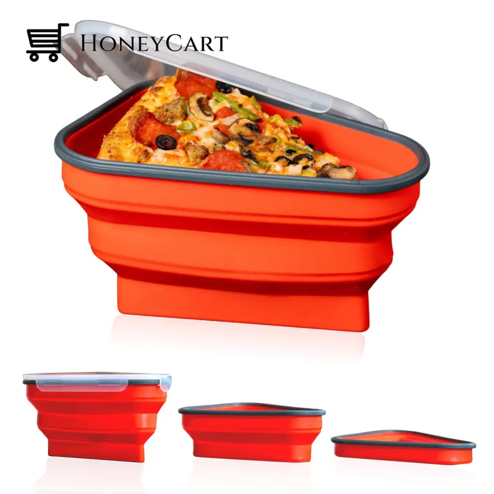 Triangle Silicone Folding Pizza Box Reusable Home Cj