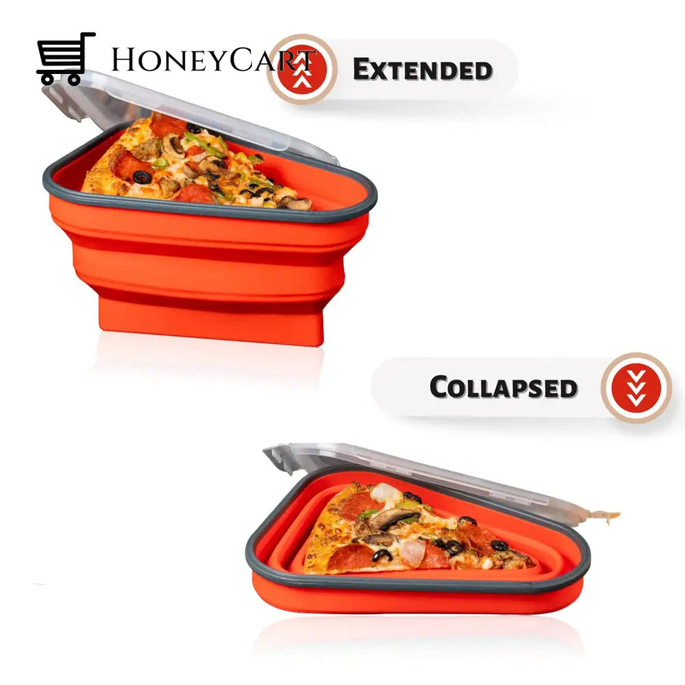 Triangle Silicone Folding Pizza Box Reusable Home Cj