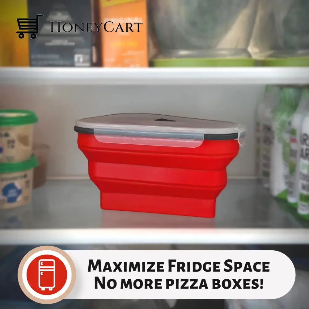 Triangle Silicone Folding Pizza Box Reusable Home Cj
