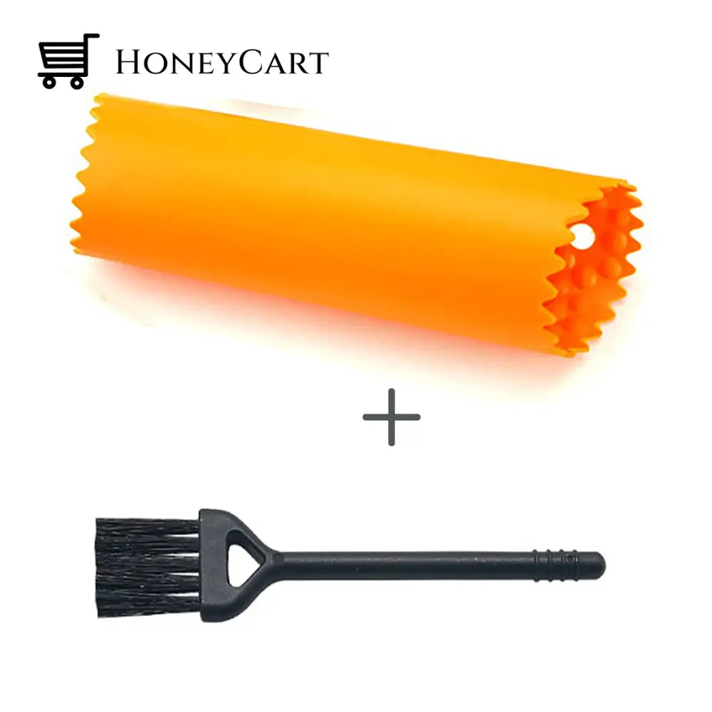 Tube Easy Garlic Peeler Oranage Food Peelers & Corers