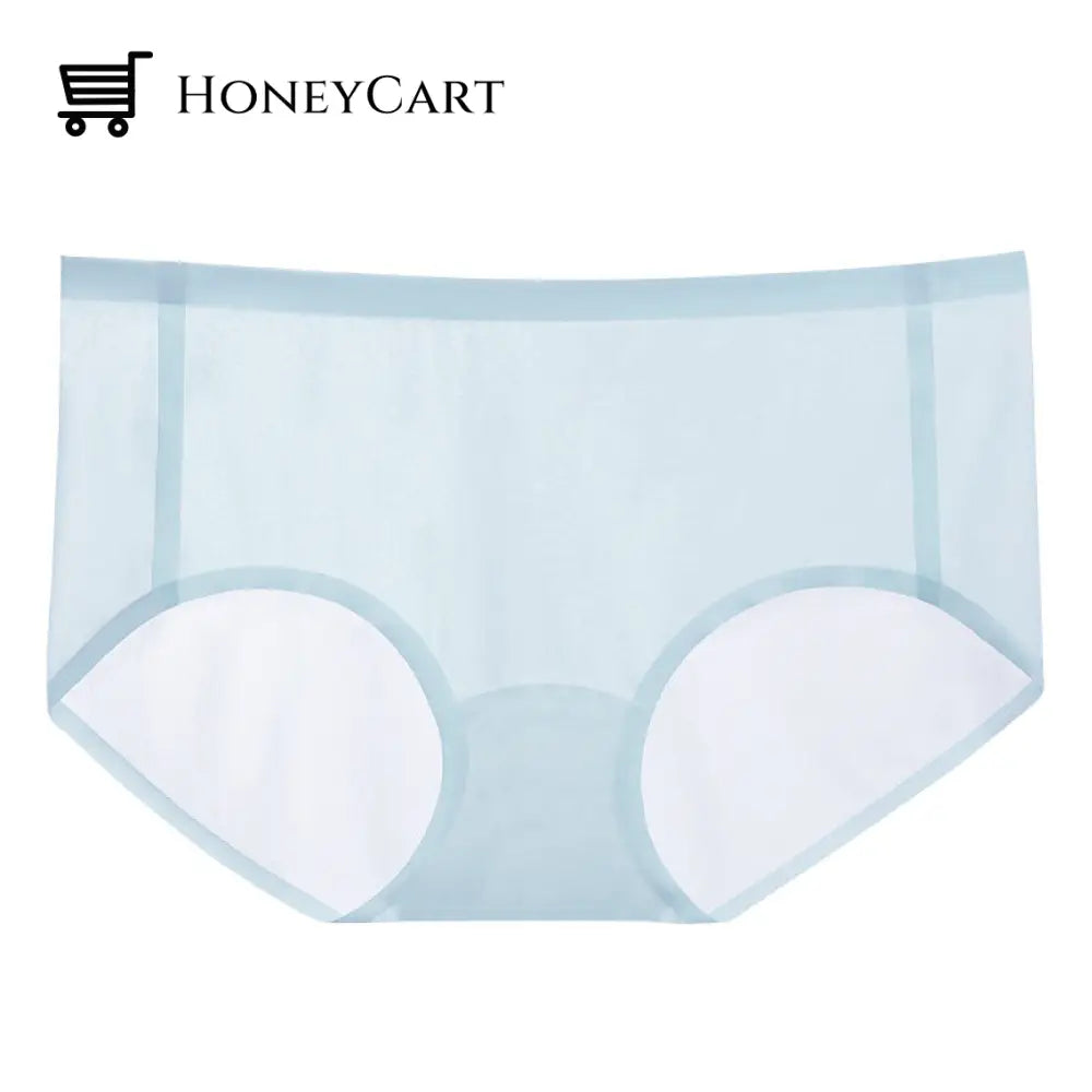 Ultra-Thin Non-Marking Ice Silk Underwear Light Blue Clothing