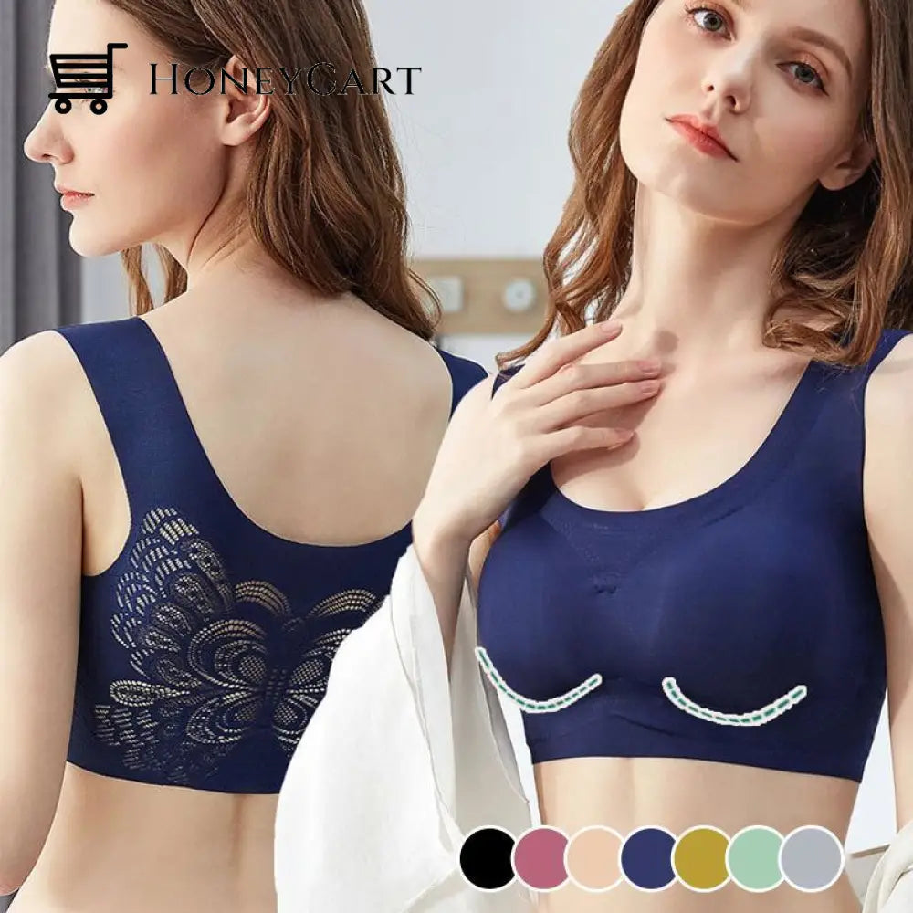 Ultra-Thin Plus Size Ice Silk Comfort Bra