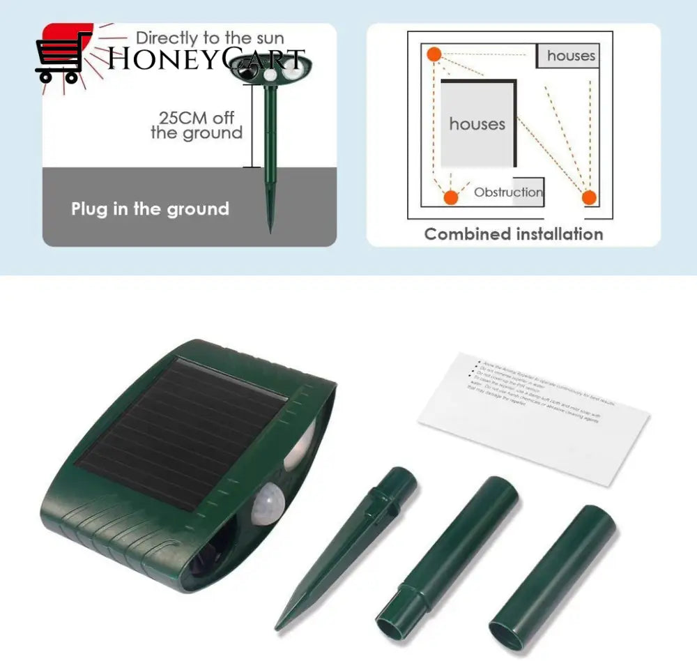 Ultrasonic Deer Repeller - Keep Deers Away Of Your Garden In 48 Hours Wjj-0718