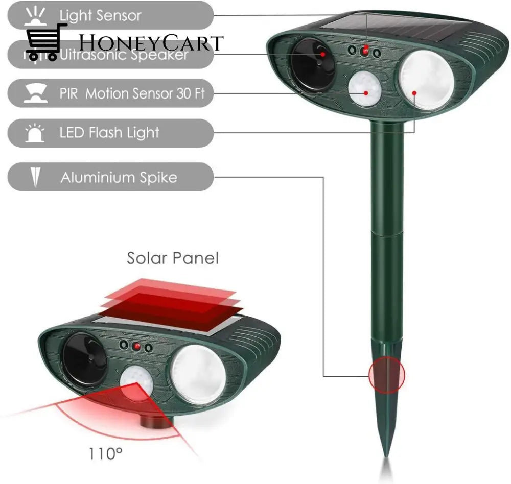 Ultrasonic Deer Repeller - Keep Deers Away Of Your Garden In 48 Hours Wjj-0718